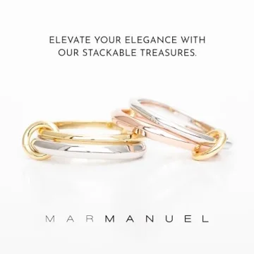 Chic MAR MANUEL Stackable Rings for Women | Trendy Jewelry