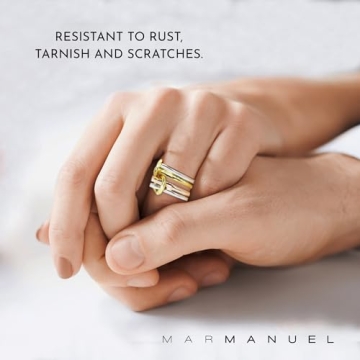 Chic MAR MANUEL Stackable Rings for Women | Trendy Jewelry