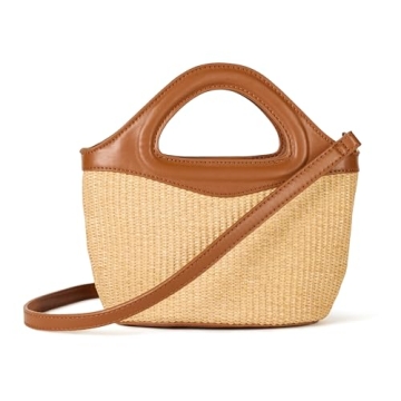 The Drop Women's Xiomara Mini Tote Natural Raffia