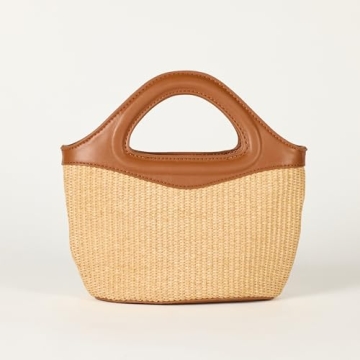 The Drop Women's Xiomara Mini Tote Natural Raffia
