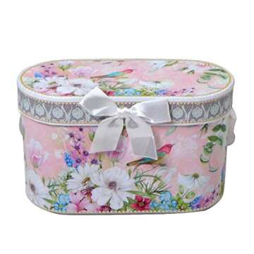 Lightahead Elegant Bone China Two Mugs set in bird design 11.2 oz each cup in attractive gift box, Pink