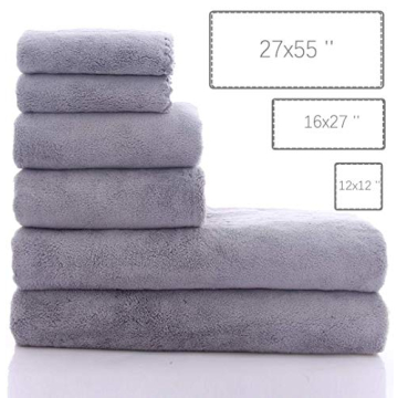 MOONQUEEN Ultra Soft Quick Dry Towel Set - 6 Pcs