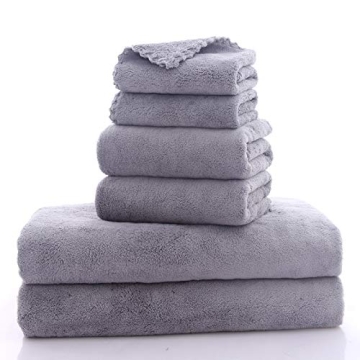 MOONQUEEN Ultra Soft Quick Dry Towel Set - 6 Pcs