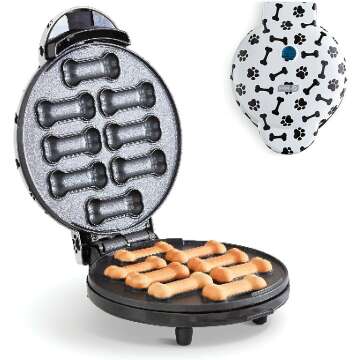 DASH Dog Treat Maker - Create 8 Homemade Snacks with Non-Stick Design