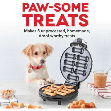 DASH Dog Treat Maker for Homemade Dog Snacks - 8 Bones