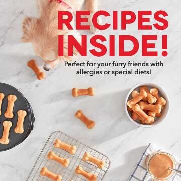 DASH Dog Treat Maker for Homemade Dog Snacks - 8 Bones