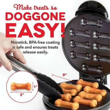 DASH Dog Treat Maker for Homemade Dog Snacks - 8 Bones