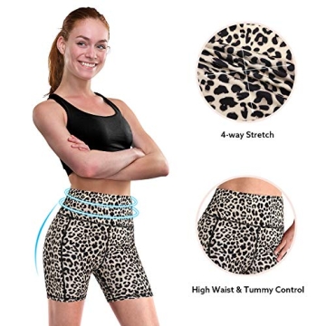 Promover Biker Shorts Women Yoga Shorts with Pockets