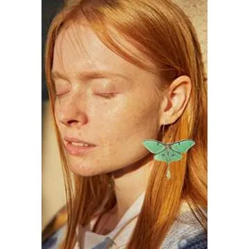 Moth Butterfly Earrings for Women - Unique Punk Jewelry