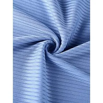 LYANER Women's Tie Knot Cut Out Side Split Hem Sleeveless Knit Bodycon Maxi Dress Blue Small