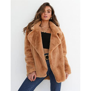 Stylish Women's Faux Fur Coat - Cozy & Chic for Winter
