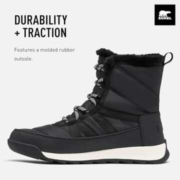Sorel Whitney II Short Lace Waterproof Women's Boots - Black - Size 8