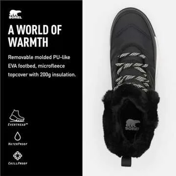 Sorel Whitney II Short Lace Waterproof Women's Boots - Black - Size 8