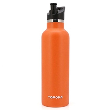 TOPOKO 25 oz Vacuum Insulated Stainless Steel Water Bottle