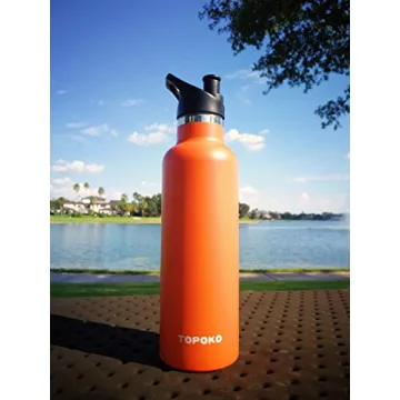 TOPOKO 25 oz Vacuum Insulated Stainless Steel Water Bottle