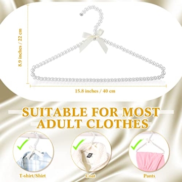 Elegant Pearl Clothes Hangers for Beautiful Closets