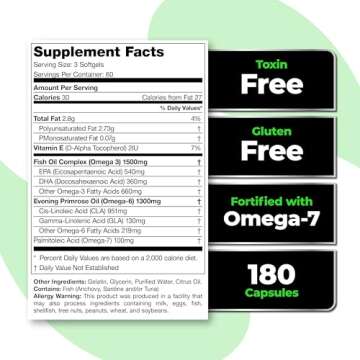 Omegalyze Support Supplements for Optimal Recovery 180 Capsules