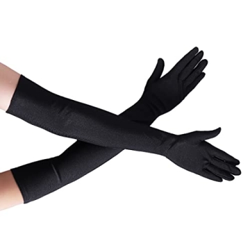 Long Satin Opera Gloves for Women - 1920s Style