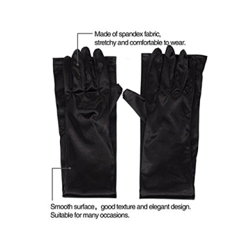 Long Satin Opera Gloves for Women - 1920s Style