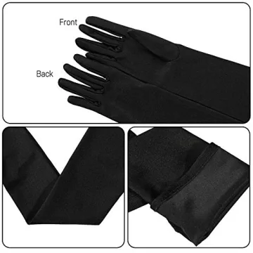 Long Satin Opera Gloves for Women - 1920s Style