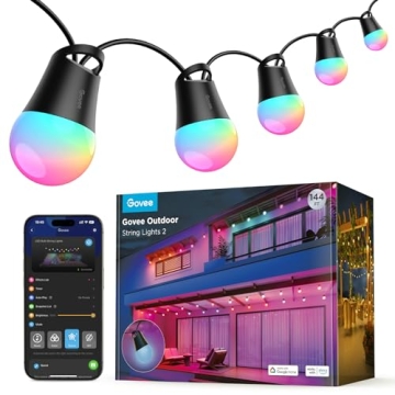 Govee RGBIC Smart Outdoor String Lights 144ft