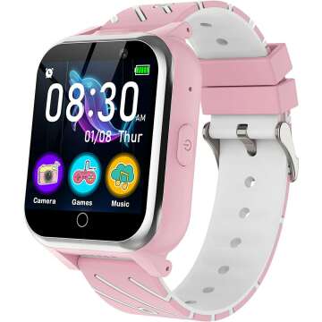 BAUISAN Kids Smart Watch - 17 Games & Dual Cameras
