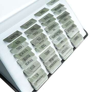 DIVERSEBEE Laminated Bible Tabs - Easy to Apply, 84 Tabs with Guide