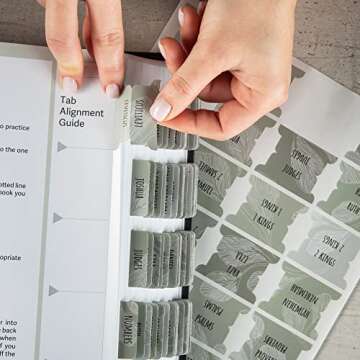 DIVERSEBEE Laminated Bible Tabs - Large Print, Easy Apply