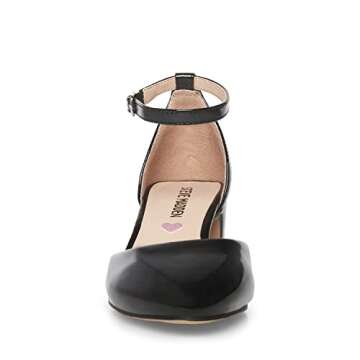 Steve Madden Girls Shoes Pretty Pump, Black Patent, 2