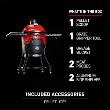 Kamado Joe 18" Pellet Grill & Smoker in Red