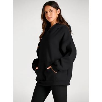 Trendy Queen Oversized Fleece sweatshirt for women