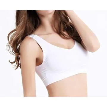 Women's Comfort Workout Sports Bra Pack of 3 for Daily Wear