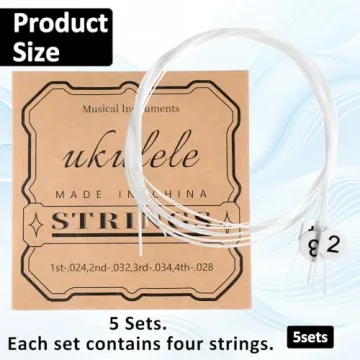 5 Set Nylon Ukelele Strings Ukulele Accessories Concert Ukuleles Strings for Soprano Concert and Ten...