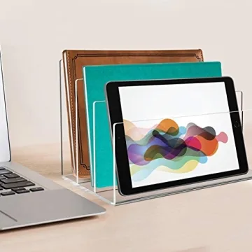 Tasybox Clear Acrylic File Holder and Desk Organizer