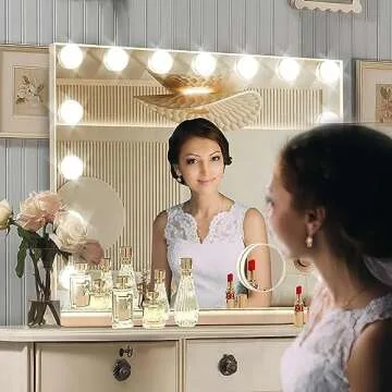 Ratsamee Hollywood Vanity Mirror with Lights - Perfect for Makeup