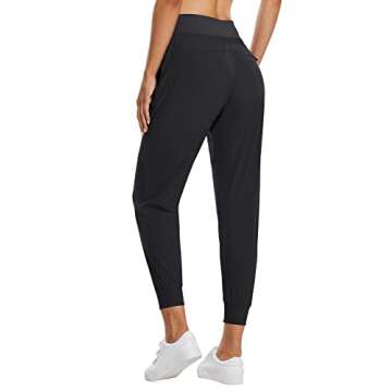 Baleaf Women's Joggers Lightweight Hiking Pants High Waist 5 Zipper Pockets Quick Dry Travel Athleti...