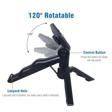 Content Creator Kit, for YouTube, TicToc, Vlogging, Video Making Accessories, Light, Microphone, Tripod, Handle, Holds a Cellphone or Camera, Black