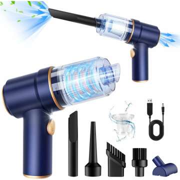 High Power Handheld Car Vacuum Cleaner with LED Light