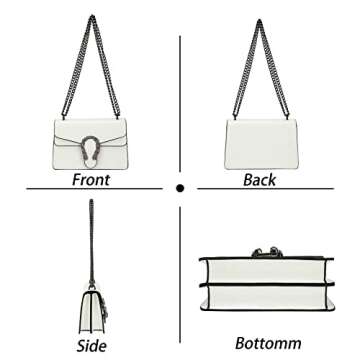 Aiqudou Trendy Chain Purse - Luxurious Snakeskin Style Bag