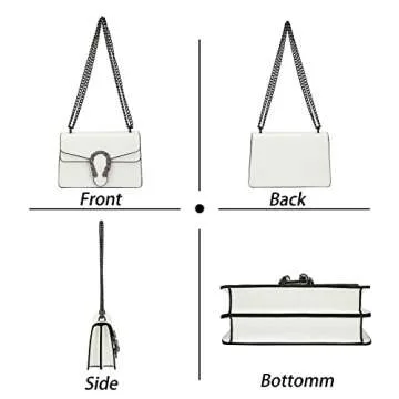 Aiqudou Trendy Chain Purse - Luxurious Snakeskin Style Bag