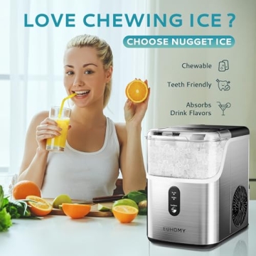 EUHOMY Nugget Ice Maker—35lbs Soft Ice Daily