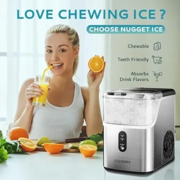 EUHOMY Nugget Ice Maker—35lbs Soft Ice Daily