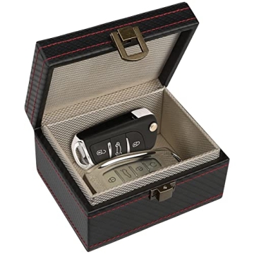 Diyife Faraday Box - Premium Carbon Fiber Texture RFID Box for Key Fobs and More