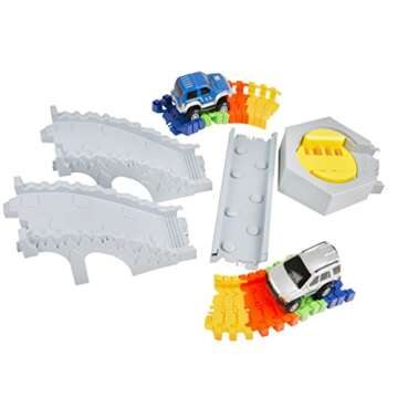 Kidoozie Deluxe Build-A-Road Toy - Mentally Stimulating and Employs Tactile Engagement - Fully Customizable - For Ages 3 and Up