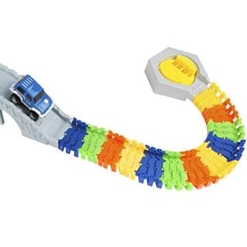 Kidoozie Deluxe Build-A-Road Toy - Mentally Stimulating and Employs Tactile Engagement - Fully Customizable - For Ages 3 and Up