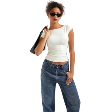 Backless Crop Top for Women, Stylish Summer Tee