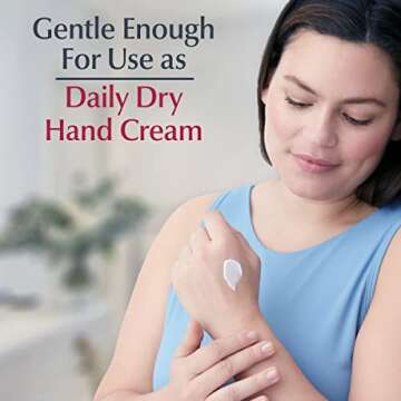 Eucerin Advanced Repair Hand Cream, Travel Size Hand Cream for Dry Hands, Unscented Hand Moisturizer Enriched with Ceramides, 2.7 Oz Tube