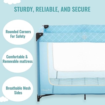 Dream On Me Zoom Portable Playard - Easy Setup & Safe Play