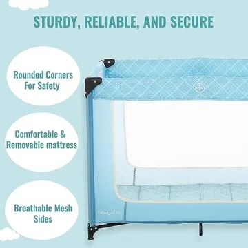Dream On Me Zoom Portable Playard - Easy Setup & Safe Play