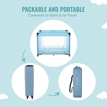 Dream On Me Zoom Portable Playard - Easy Setup & Safe Play